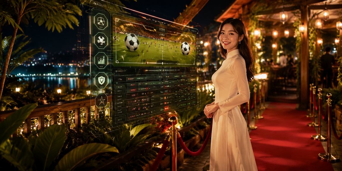 Người chơi casino tại Hà Nội trong trang phục áo dài trải nghiệm jackpot và cược trực tuyến