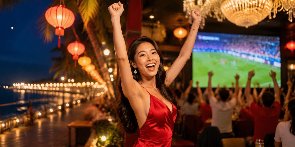 Không khí giải trí casino và thanh toán tại chợ đêm Mũi Né về đêm